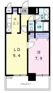 フェスタ元浅草【7階】の間取り