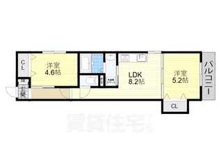 クリエオーレ庄屋2【2階】の間取り