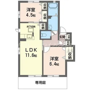 ヴィラ湘南【1階】の間取り