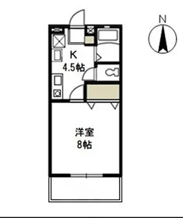 パークサイドなんばA【1階】の間取り