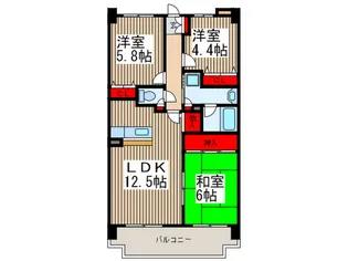 フォーリスト フジカ【3階】の間取り