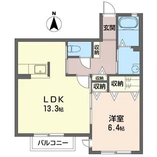 ピュアコート【2階】の間取り