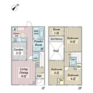 Wisteria Court【1階】の間取り