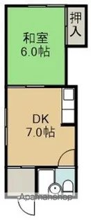 白鳥ハイツ【2階】の間取り