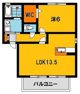 クレセント A【1階】の間取り