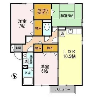 リビングタウン金池 C【1階】の間取り