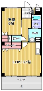 フローレンス平子が丘【1階】の間取り