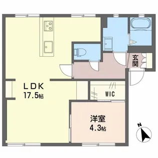 フレグランススギヤマ B【1階】の間取り
