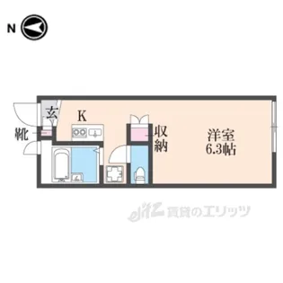 レオパレスソレイユ【1階】の間取り