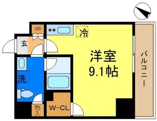 ミライズ新小岩マーロ【3階】の間取り