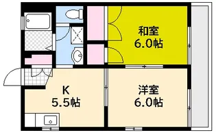 リーベン井口【2階】の間取り