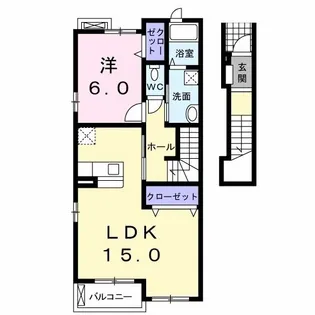 サウスレジデンスII【2階】の間取り