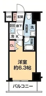 ガレリアレジデンス石川町【7階】の間取り