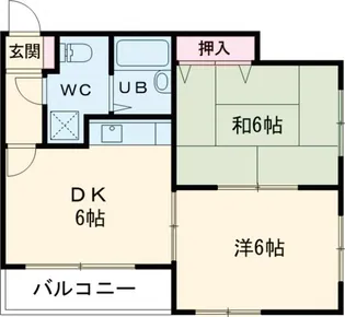 スリーハイム鹿浜【3階】の間取り