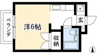 北大路ハイムB棟【2階】の間取り
