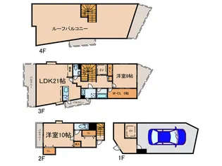 アプリコ駒沢【1階】の間取り