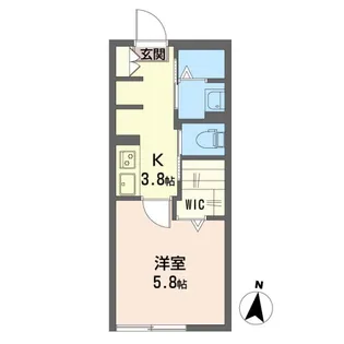 ユーハイツ【1階】の間取り