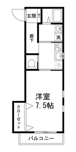 メゾンフラワー【2階】の間取り
