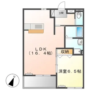 レジデンスヒルズサウスコート【2階】の間取り