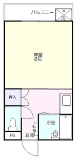 プリンスヴィラ【4階】の間取り