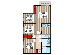 仮)川口市朝日2丁目【1階】の間取り