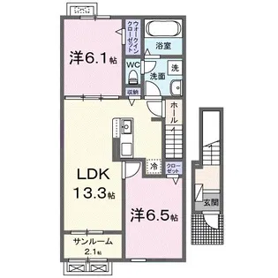 Casa forestale【2階】の間取り
