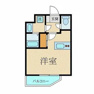 スカイコート品川御殿山EAST【1階】の間取り