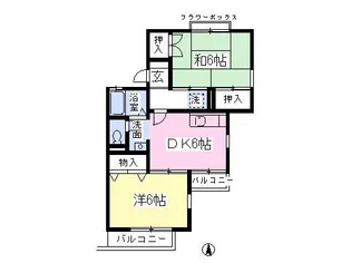 クレスト祖師ケ谷【2階】の間取り