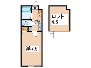 ルナージュ町田【1階】の間取り