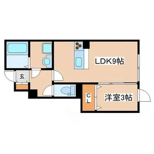オーシャンコート姫路A棟【1階】の間取り