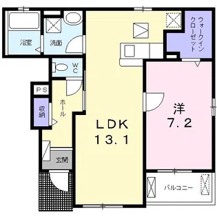 ゼロ中矢田【1階】の間取り
