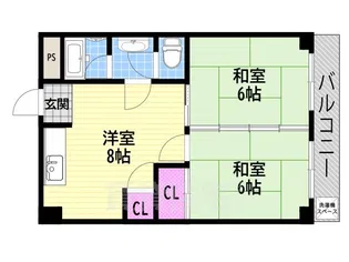 福井マンション【3階】の間取り