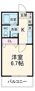 パームコテージ18番館【2階】の間取り