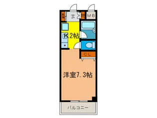 CHATEAU BLUE【3階】の間取り