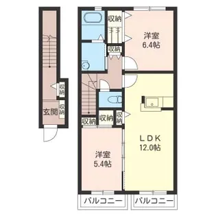 ハイランドコーポV【2階】の間取り