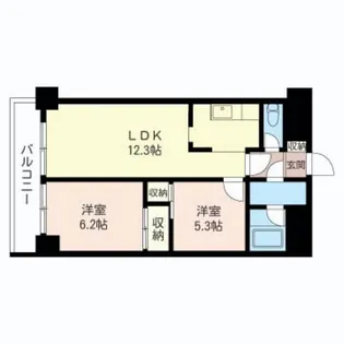 町屋第2Mビル【8階】の間取り