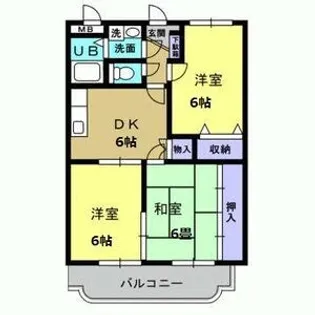 Y&Mサンライズマンション【1階】の間取り