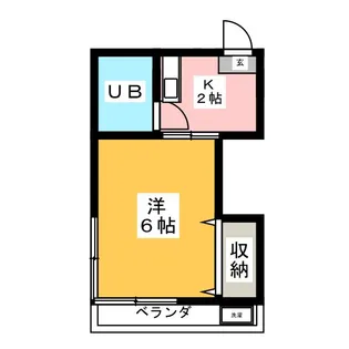 不器ハイツ【2階】の間取り