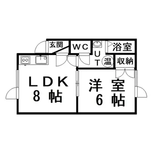 シティハイムタイガー【2階】の間取り
