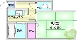 鳥越アパート【2階】の間取り