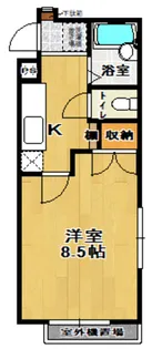 パレスハウス III【1階】の間取り