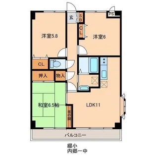 ステーションハイツ【6階】の間取り