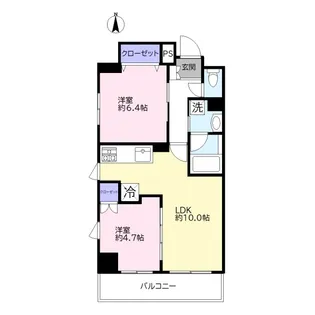 スカイファースト東砂【4階】の間取り