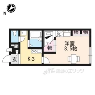 レオパレス豊郷ハーベスト【1階】の間取り