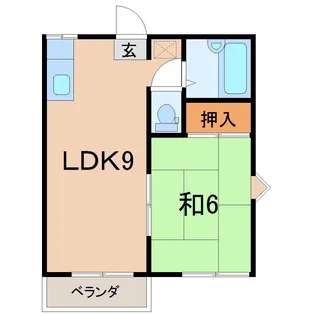 メゾンローズA【2階】の間取り