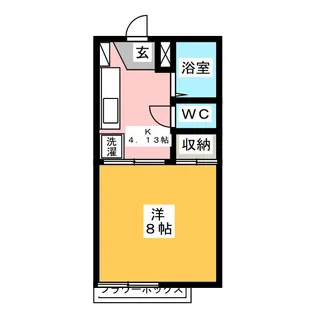 コート清住A【1階】の間取り