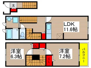 千葉県八千代市大和田新田【一戸建】の間取り
