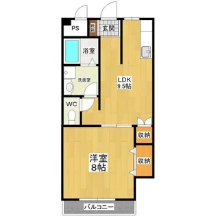 茨城県土浦市下高津1【マンション】の間取り