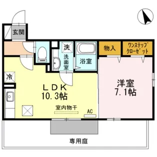 Laxa CourtII【1階】の間取り