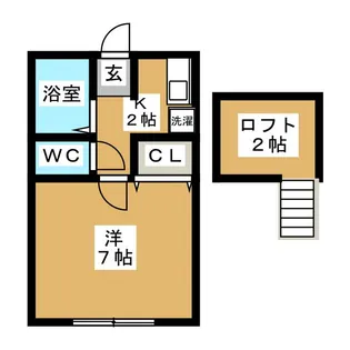 ヴェント カルモ【1階】の間取り